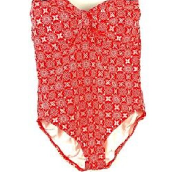 Brand New MICHAEL Michael Kors Tie Front One-Piece Swimsuit - Picture 7 of 15